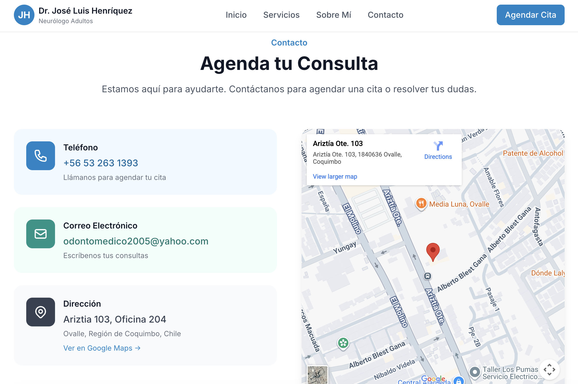 Neurologue Ovalle - Aperçu 2